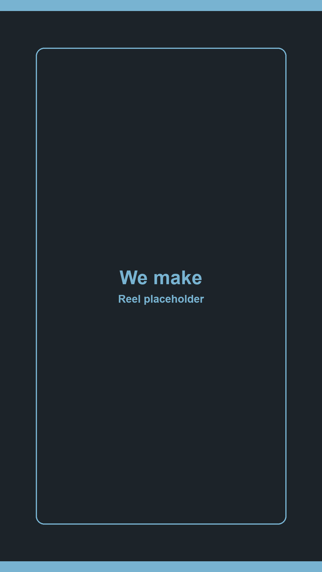 Fluff — reel placeholder