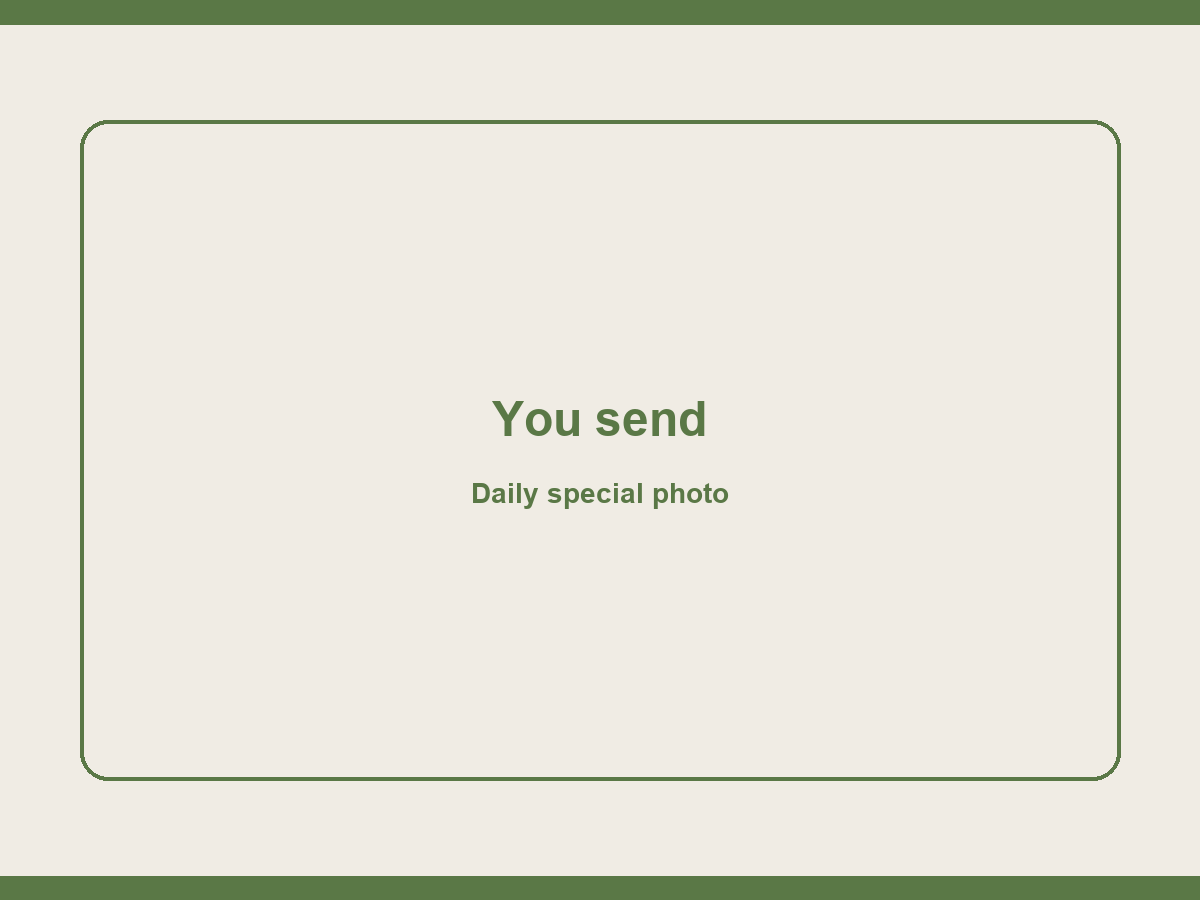 Special — photo you send