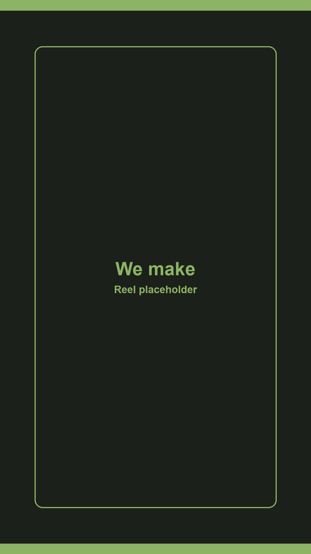 Special — reel placeholder